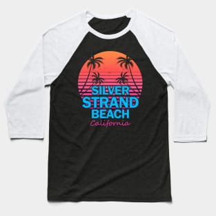 Silver Strand State Beach California Retro Wave 80s Baseball T-Shirt